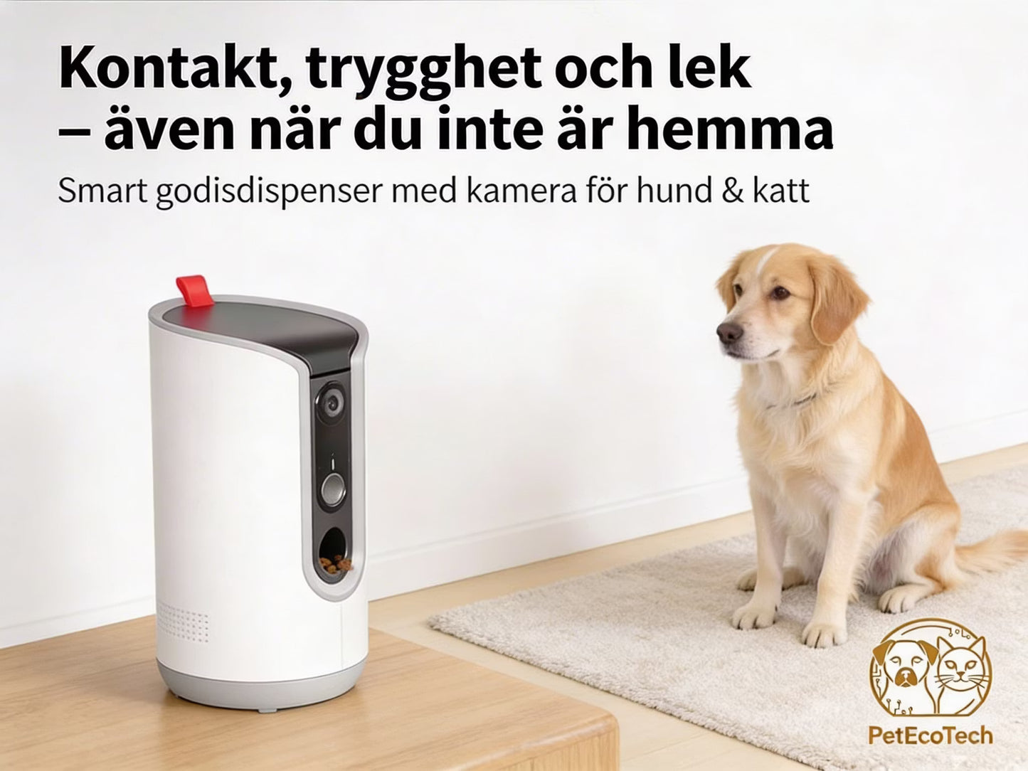PetEcoTech Fun Treat Feeder Pro™ – Smart Godisdispenser med Kamera