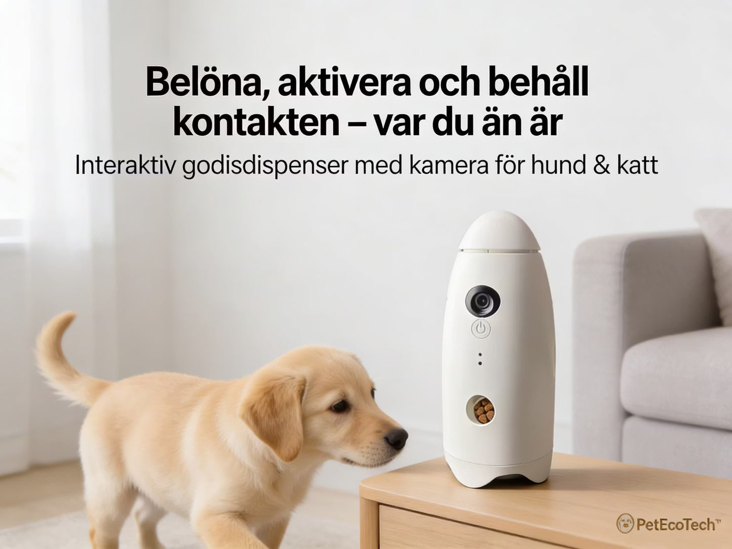 PetEcoTech Fun Treat Feeder™ – Interaktiv Godisdispenser med Kamera